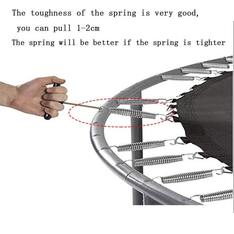 Shan Trampoline Spring (87, 100, 120, 140, 165 mm) Spring Replacement Spring, Trampoline Accessories, Trampoline Triangle Buckle (12) - Image 5